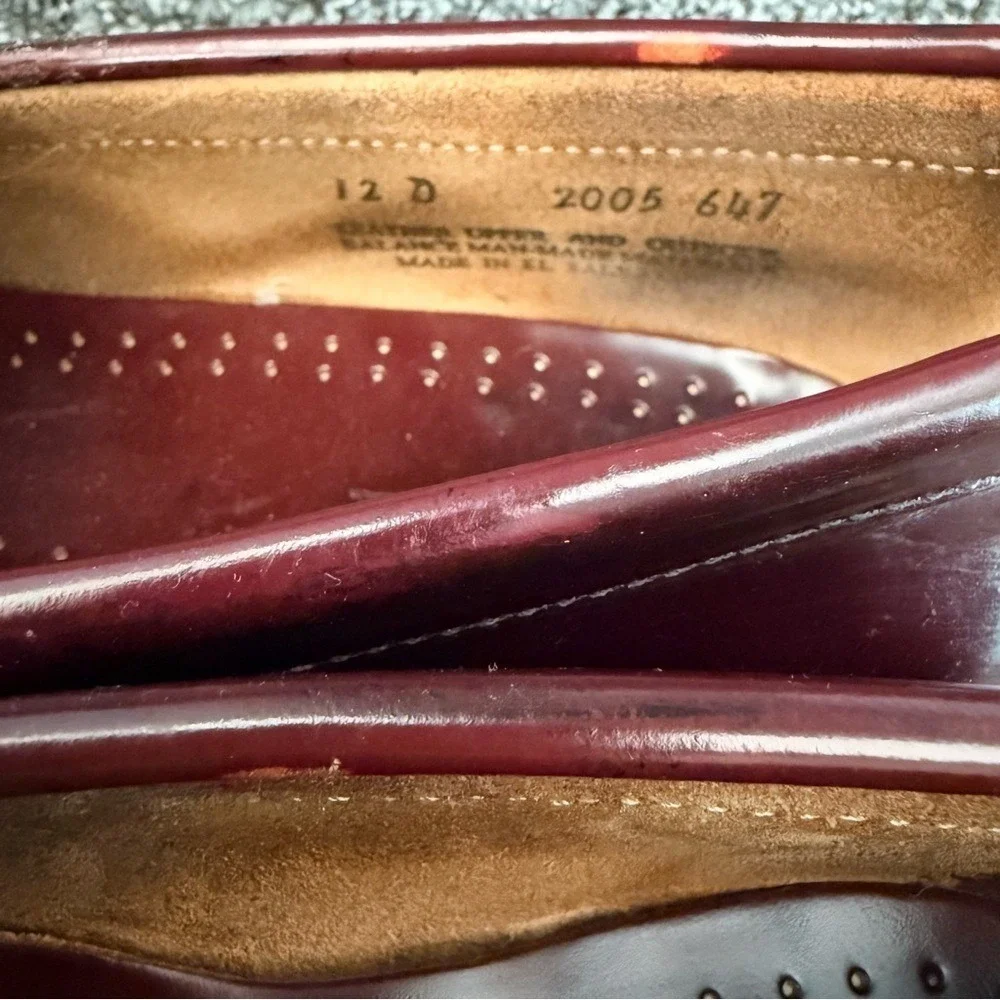 G.H.BASS & Co. Weejuns®‎ Moc-Toe Slip-On Loafers Wine Red Men's Size 12D
